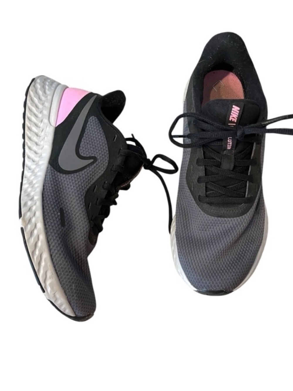 Women’s Nike Revolution 5 Psychic Pink With Dark Gray Sz 9.5